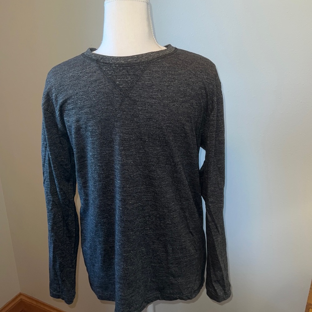Heathered Gray Longsleeve Henley
